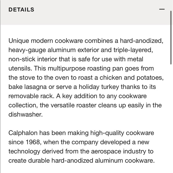 Crate & Barrel Calphalon Non Stick Roasting Pan - Perfect Condition 🍳 - Picture 7 of 14